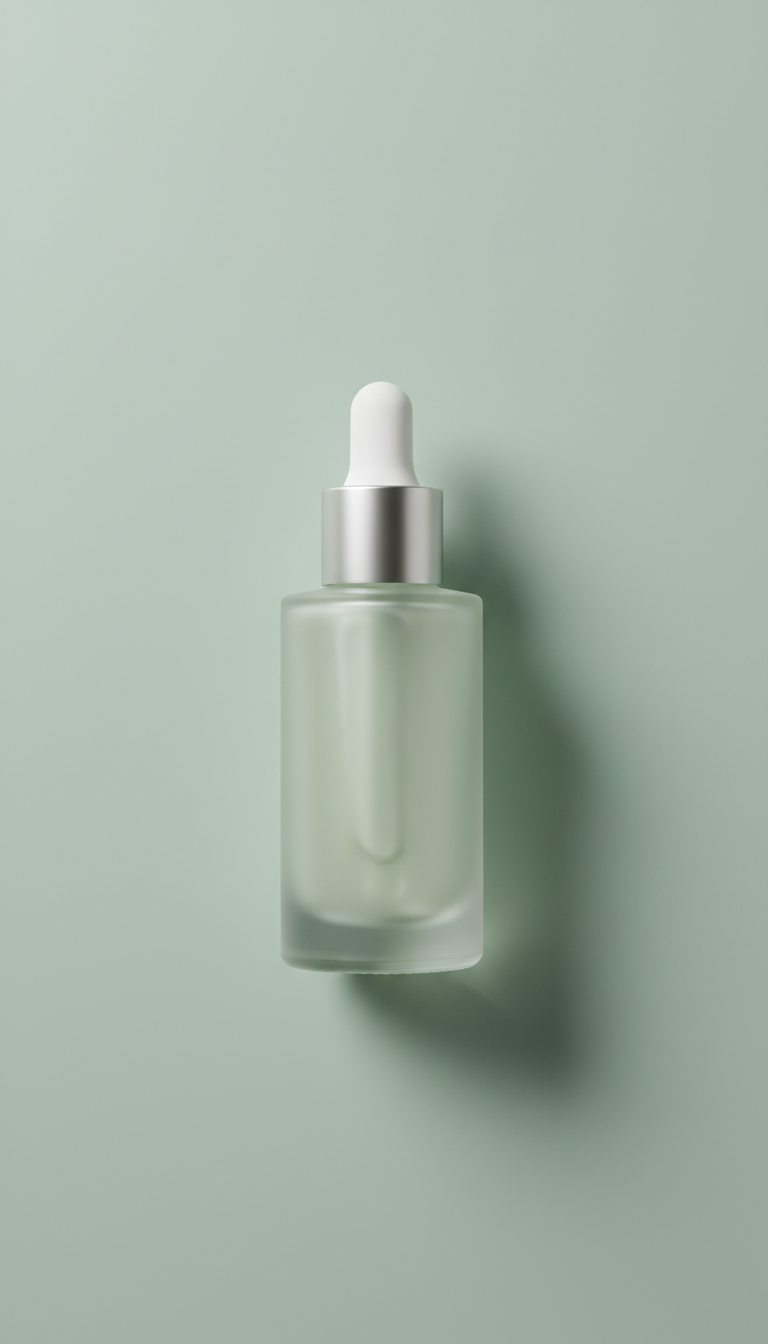 Sérum facial vidro minimalista
